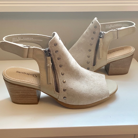 bare traps peep toe booties